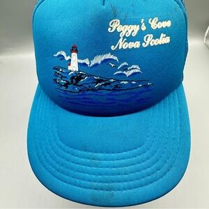 Vintage Peggy’s Cove Nova Scotia Trucker Hat – AJM Headwear  Blue Mesh Snapback